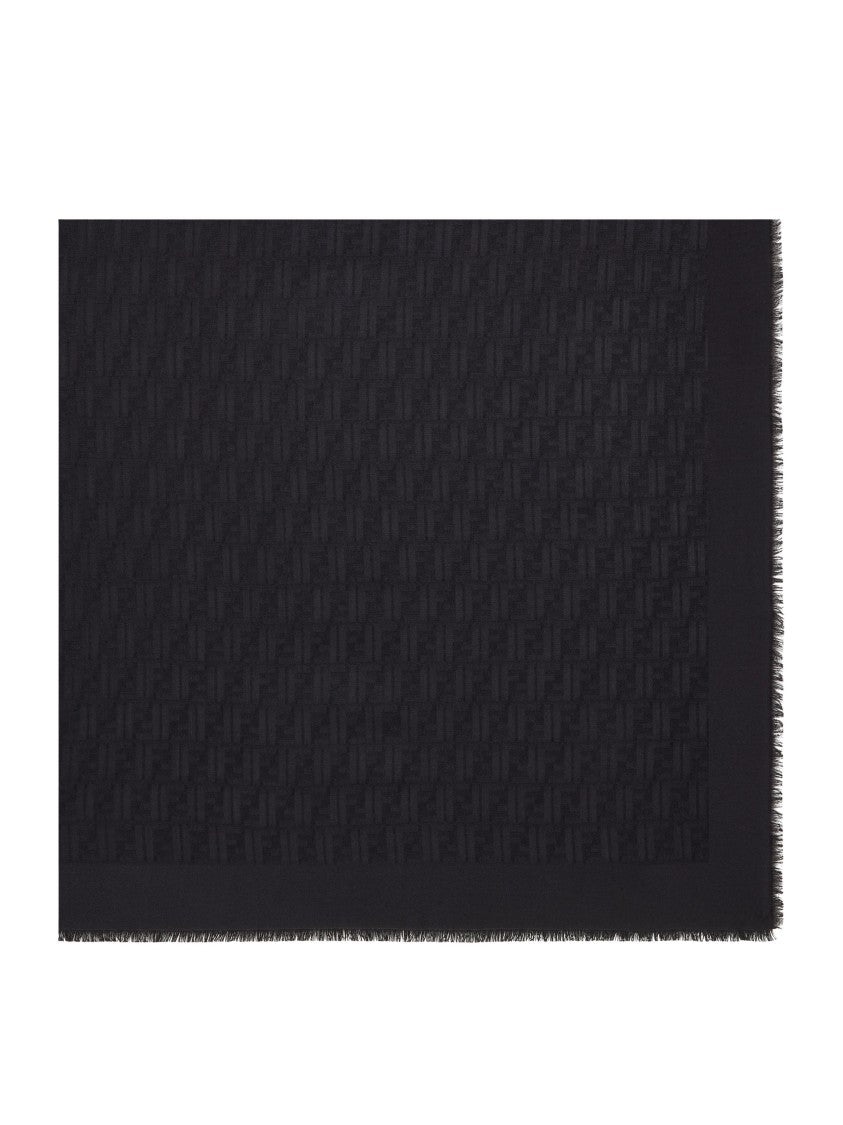 Fendi Scialle 145X145 Ff Signature Square Scarf