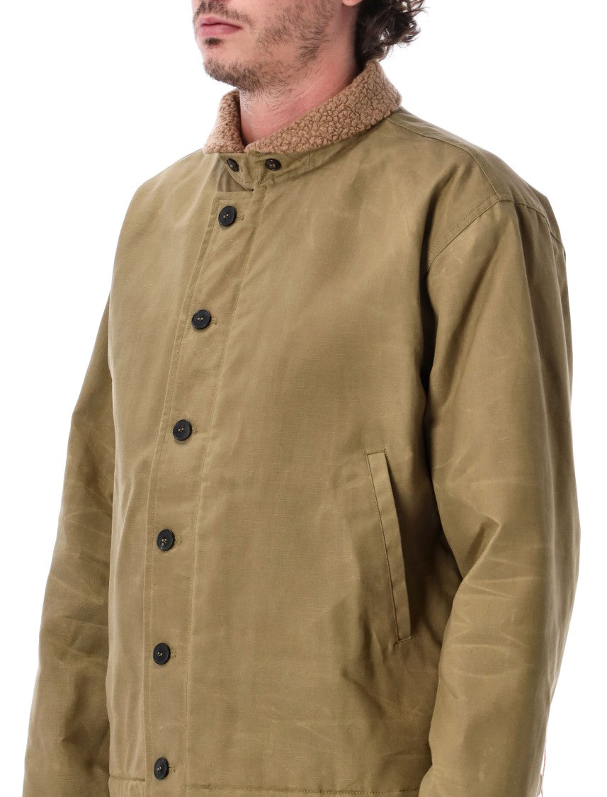 Fortela Deck Resinated Cotton Manteco Wool Lining Deck Jacket