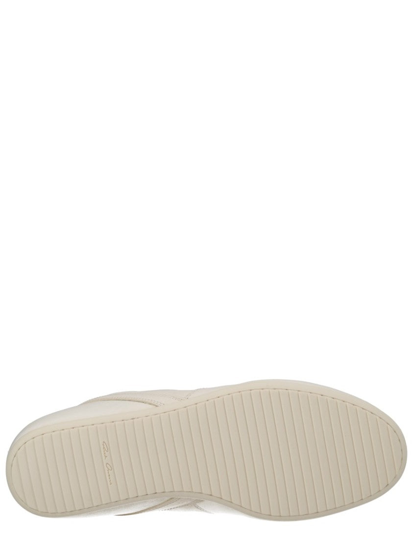 Rick Owens Minimal Low-Profile Tonal Laces Lambskin Sneakers