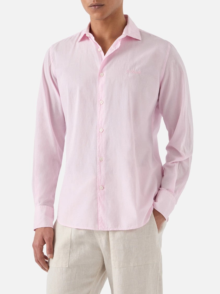 Mc2 Saint Barth Rosa Voile Cotton Casual Shirt