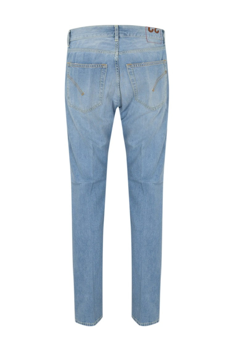 Dondup Light Wash Relaxed Fit Jeans With Five-Pocket Design