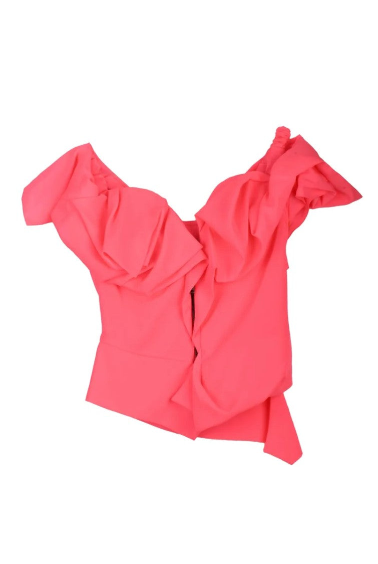 Vivienne Westwood Zip-Front Bustier Top - Rose Shock