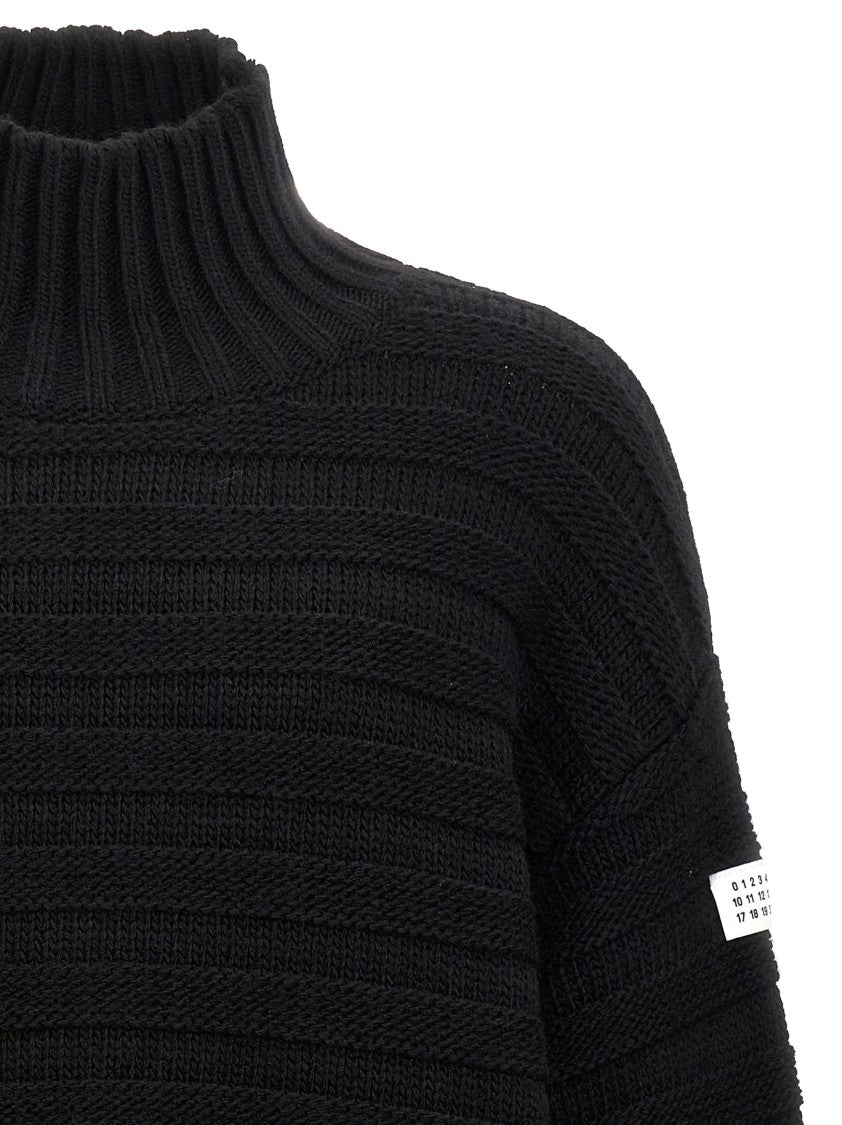 Mm6 By Maison Margiela Destroyed Ribbed Sweater