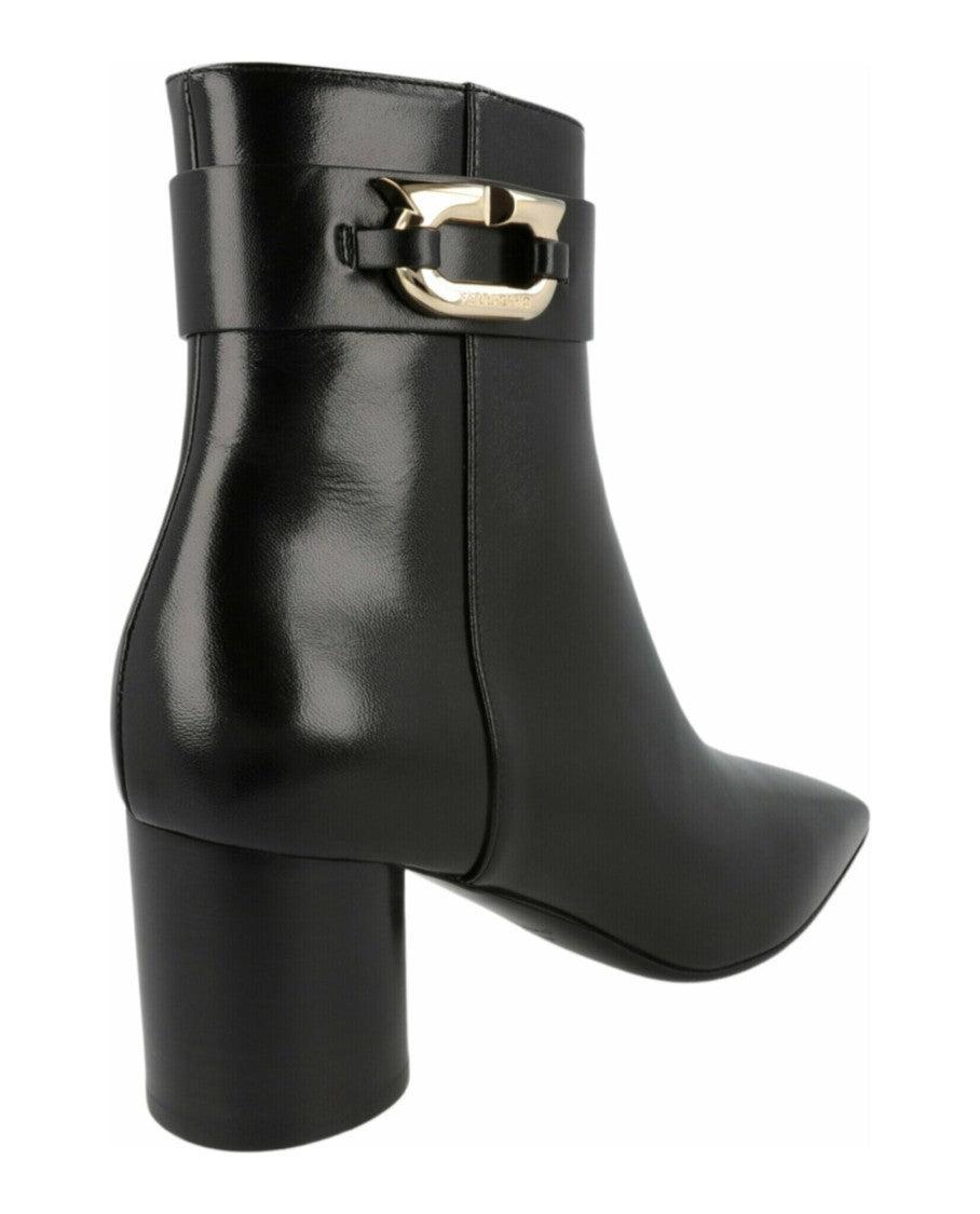 Ferragamo Placida Leather Booties
