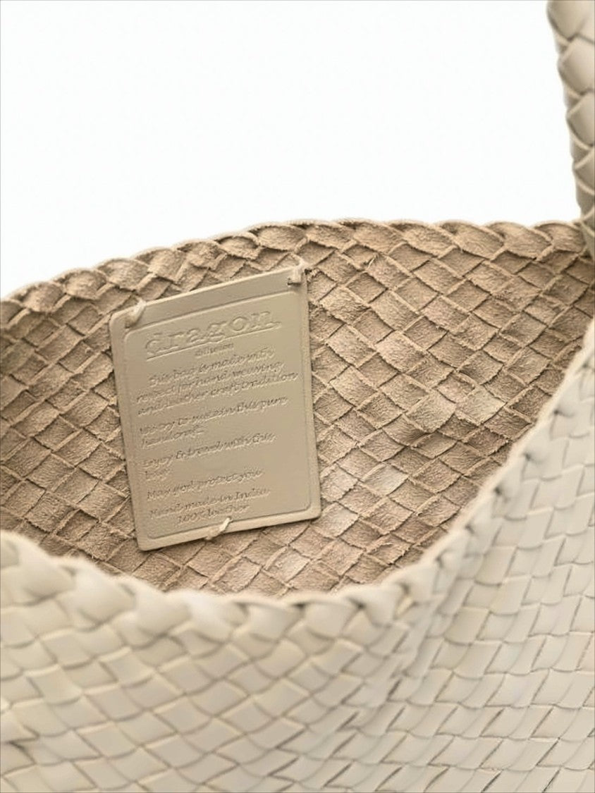 Dragon Diffusion Soft Woven Buffalo Leather Shoulder Bag