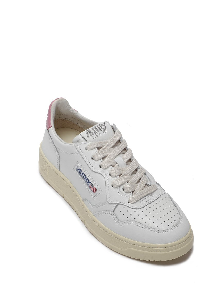 Autry Leather Upper Sneakers With Perforated Detailing