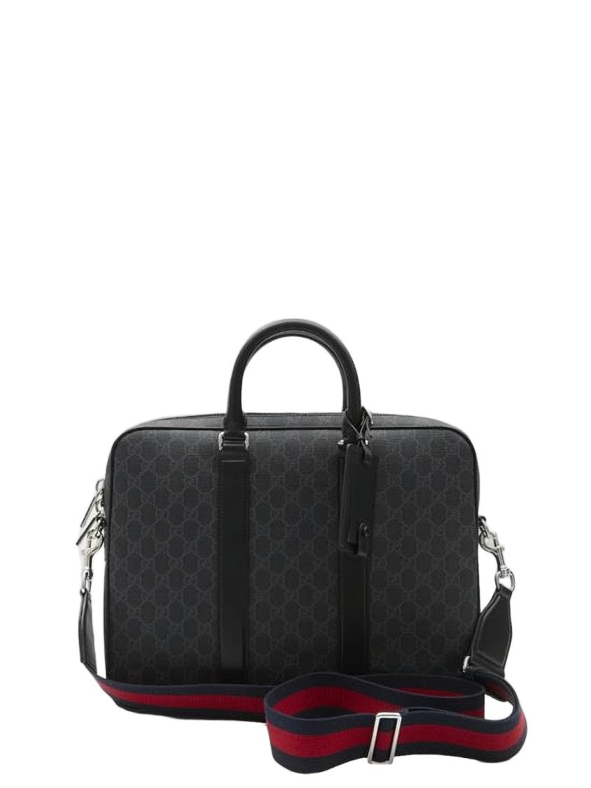 Gucci Canvas Tote Bag With Monogram Pattern