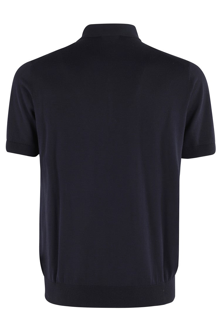 Paolo Pecora Short Sleeve Polo Shirt With Zip Collar