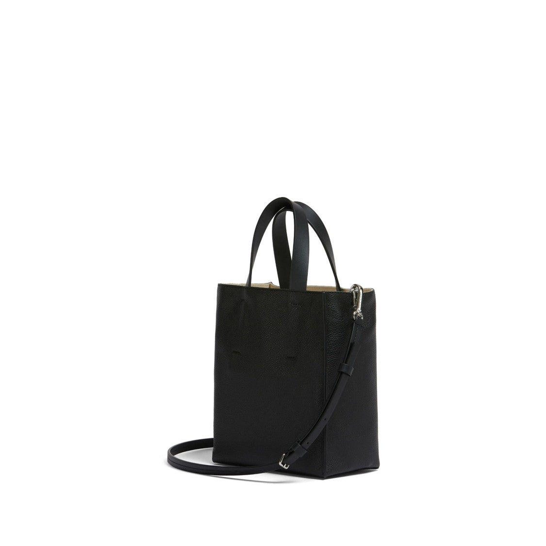 Marni Structured Mini Bag In Exquisite Black Calf Leather
