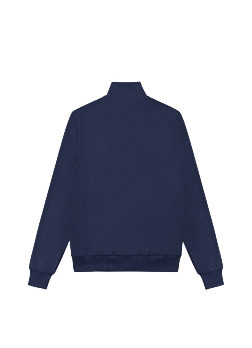 Colmar Navy Blue Full-Zip Ribbed Sweatshirt