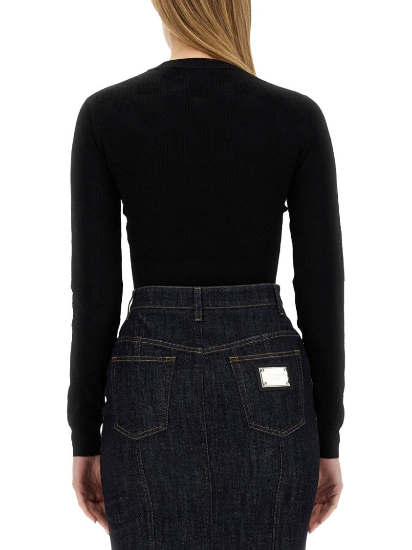 Dolce & Gabbana Jacquard Logo Jersey