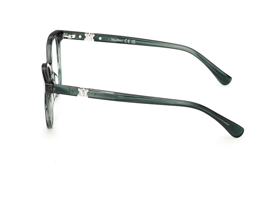 Max Mara Translucent Mm5238 Rounded Square Acetate Eyeglasses