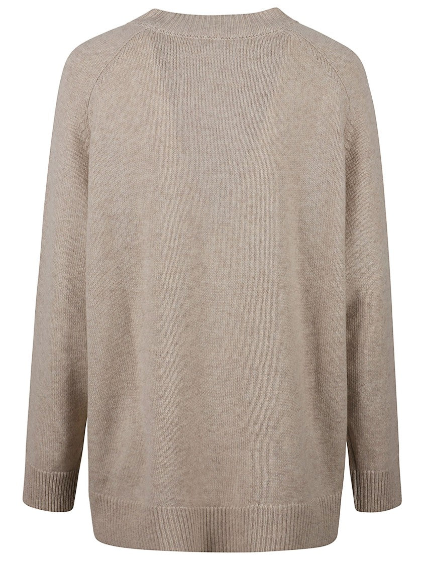 Anaii Relaxed Fit Knitted Crew Neck Sweater With Ribbed Detailing