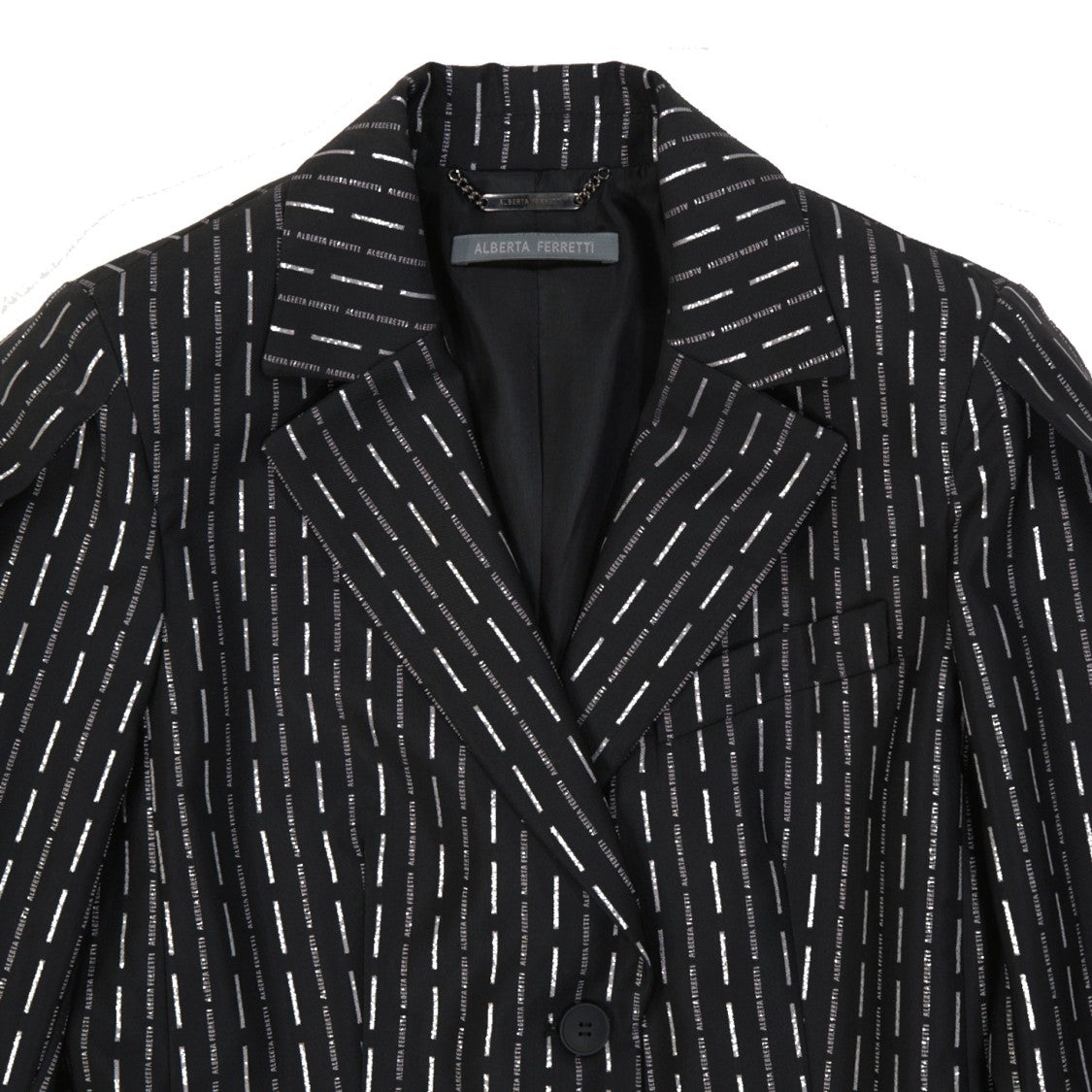 Alberta Ferretti Wool Jacket With Striped Pattern
