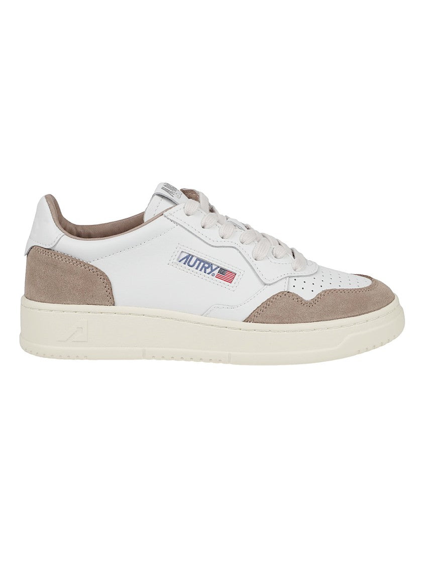 Autry Medalist Low Calf Leather Suede Sneakers