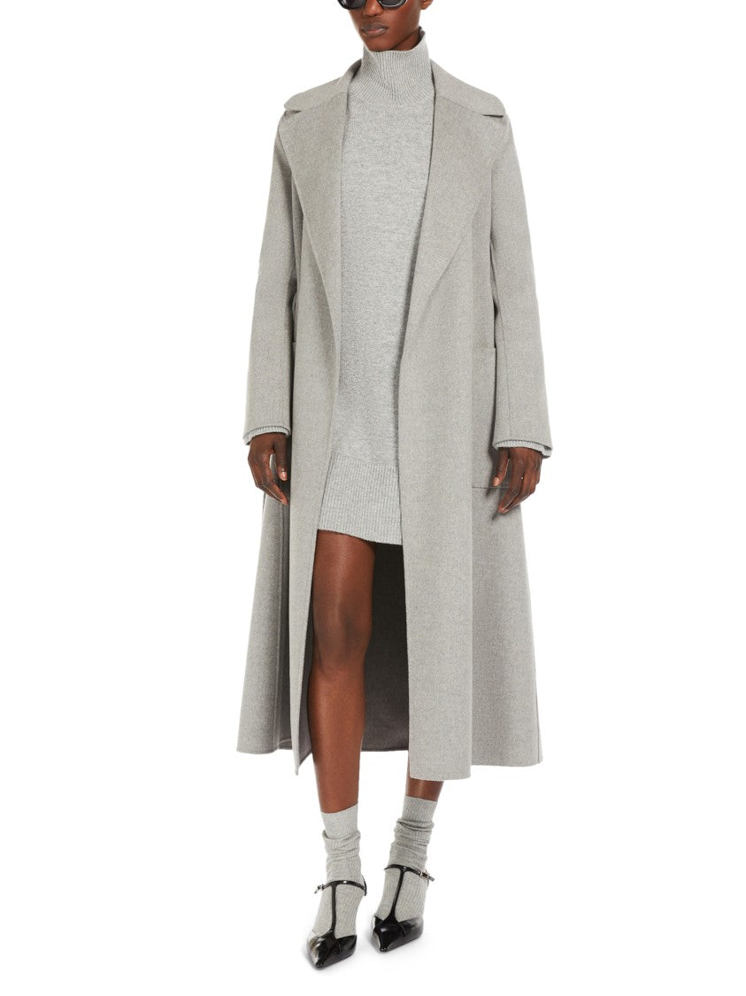 Max Mara Long Tailored Coat With Belted Waist