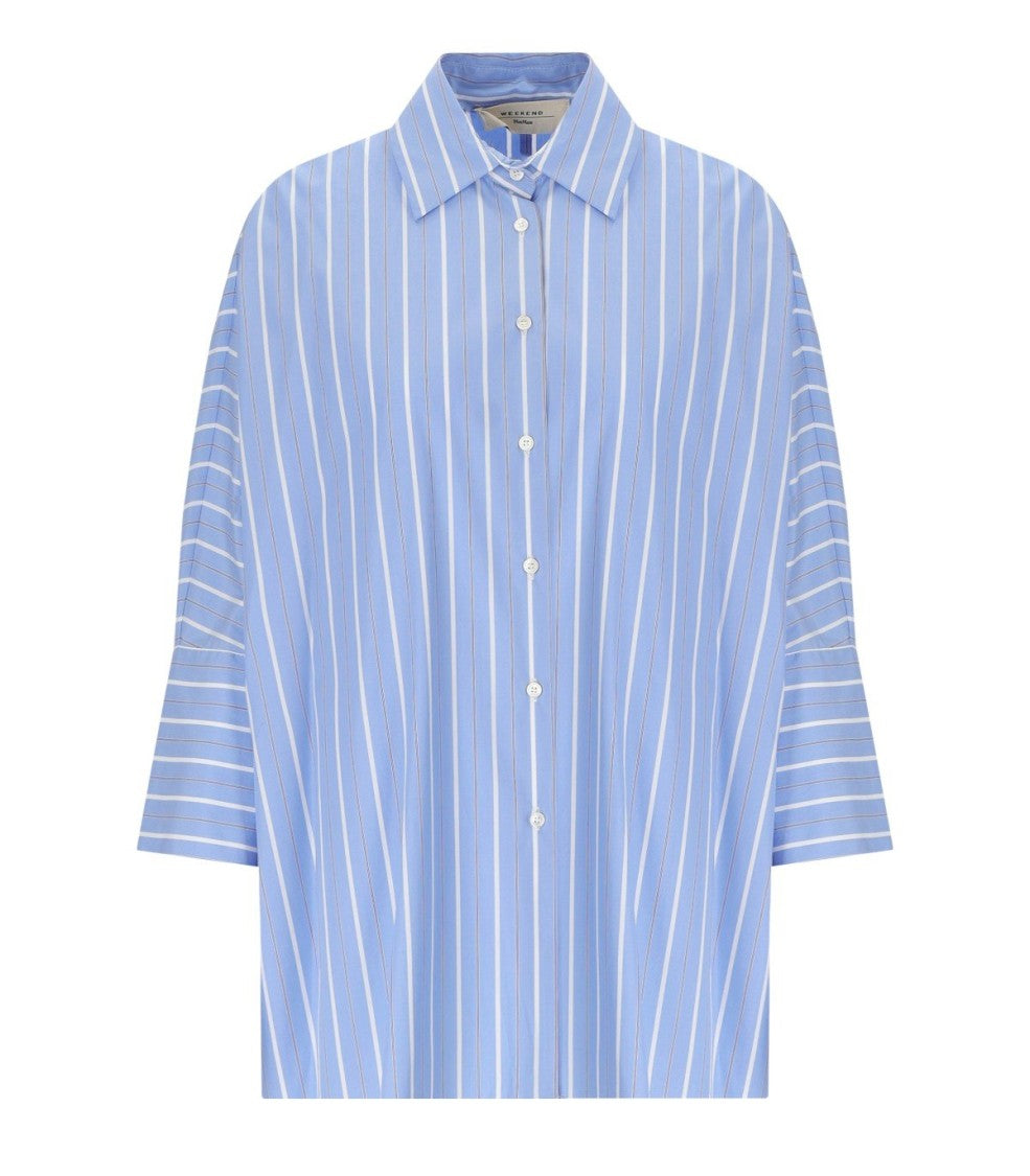 Max Mara Hudson Light Blue Striped Shirt