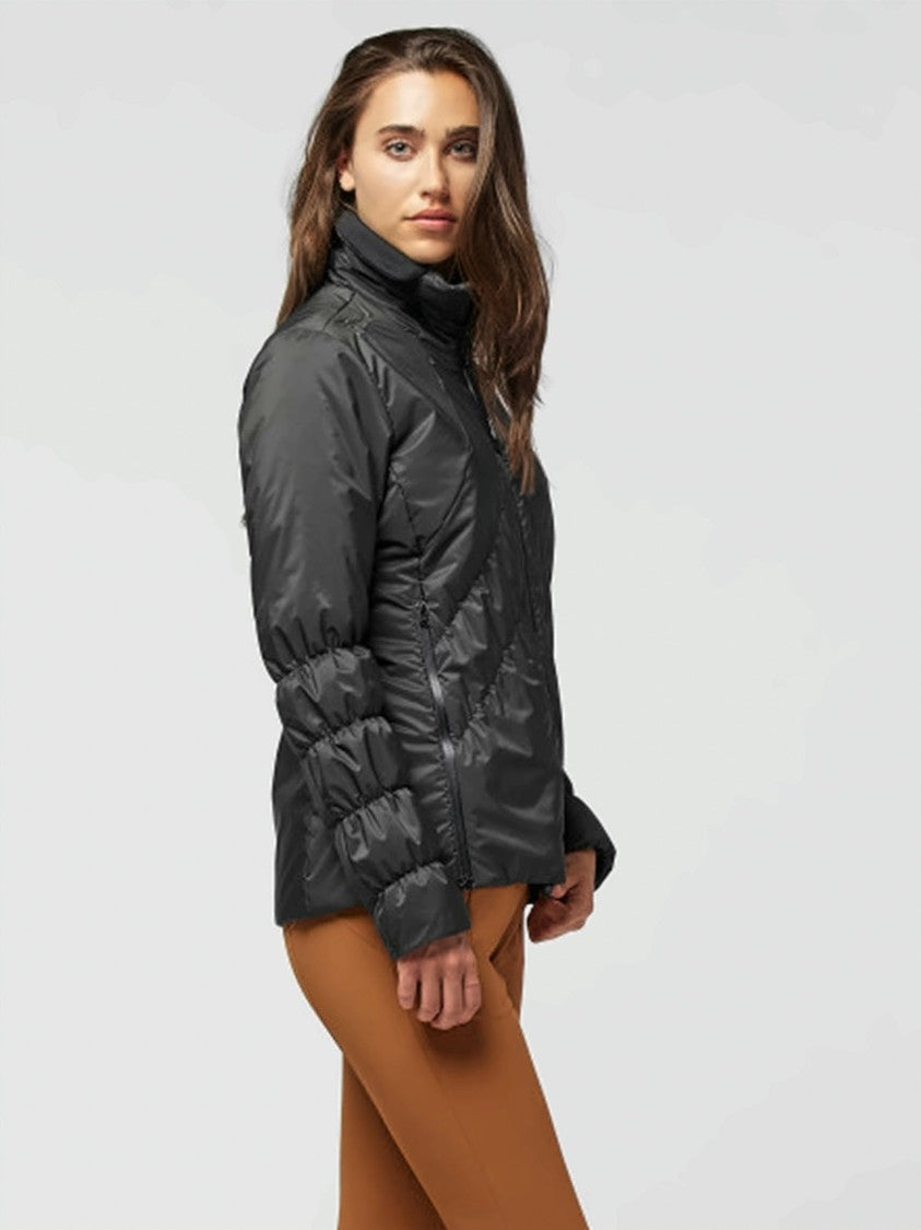 Lamunt Black Samuela Textured High-Collar Polyamide Jacket