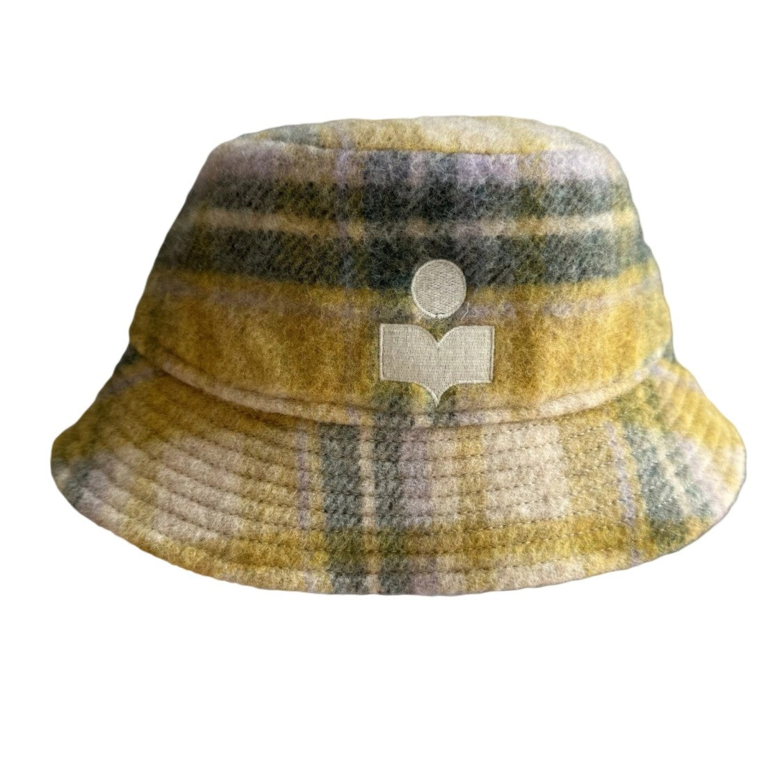 Isabel Marant Plaid Bucket Hat With Wool-Blend Texture