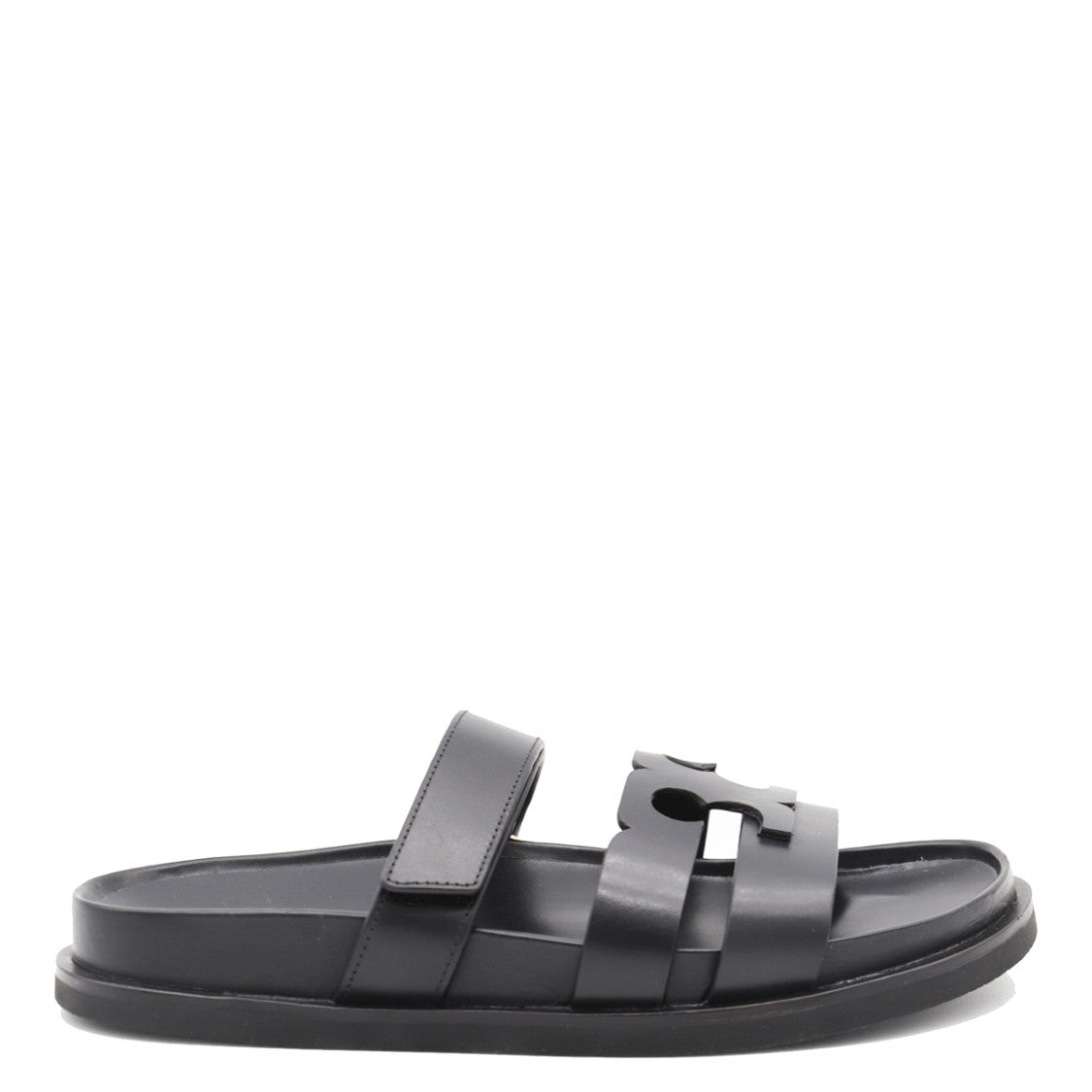 Tory Burch Black Lace-Up Sandals