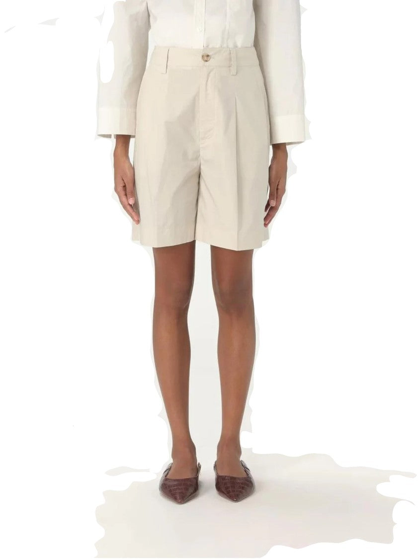 Woolrich High-Waisted Tailored Shorts With Button Closure