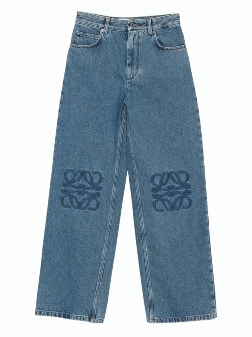 Loewe Wide-Leg Denim Pants With Classic Five-Pocket Design