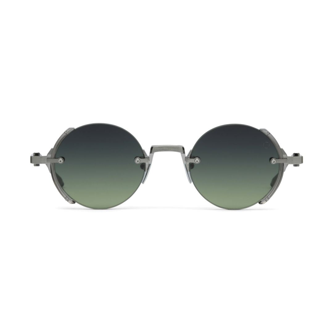 Akoni Jupiter Gradient Tint Round Lenses With Metallic Frame