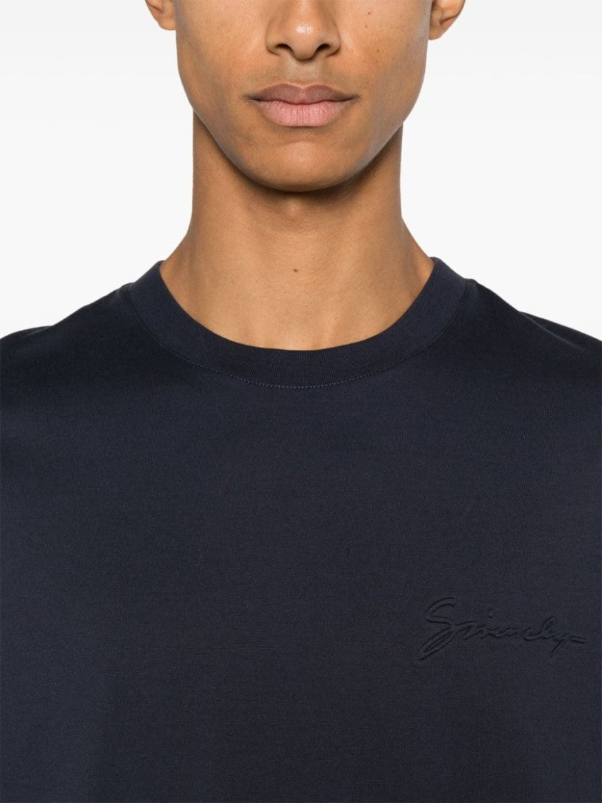 Givenchy Midnight Blue Cotton Jersey T-Shirt