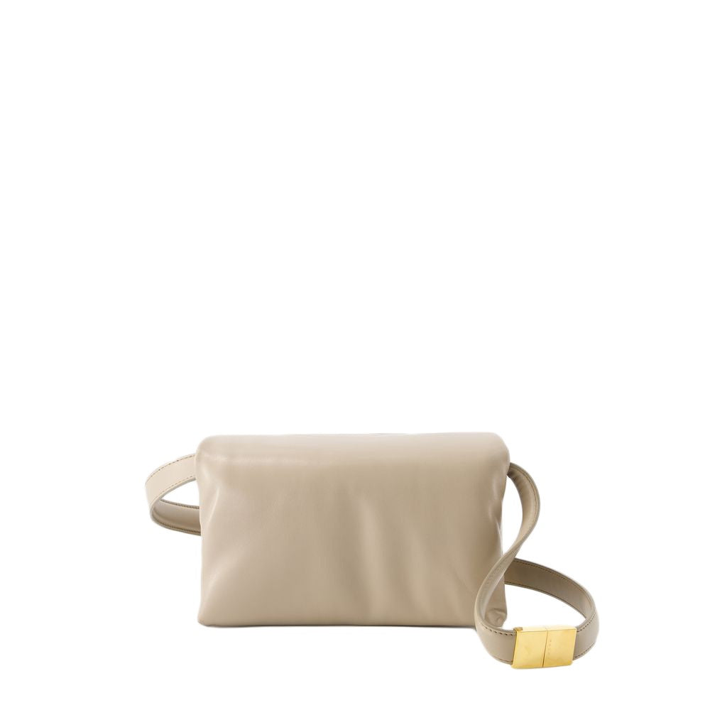 Marni Hobo Small Prisma Bag - Leather - Beige