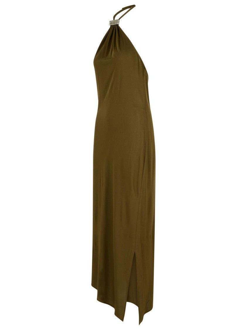 The Attico Green Viscose Dress