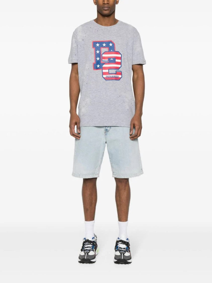 Dsquared2 Grey Muscle Fit Tee T-Shirt