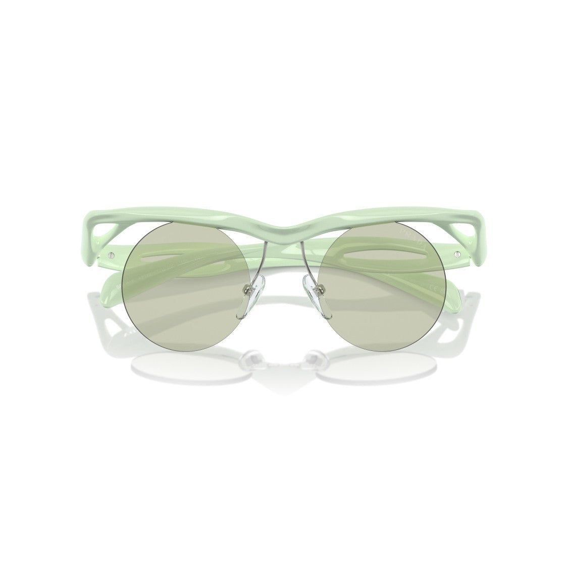 Prada 0Pr A18s Round Lens Sunglasses