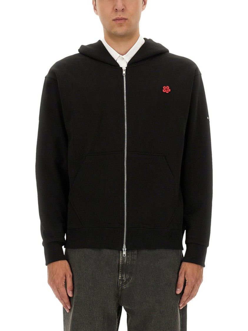 Kenzo Zippered Black Hoodie