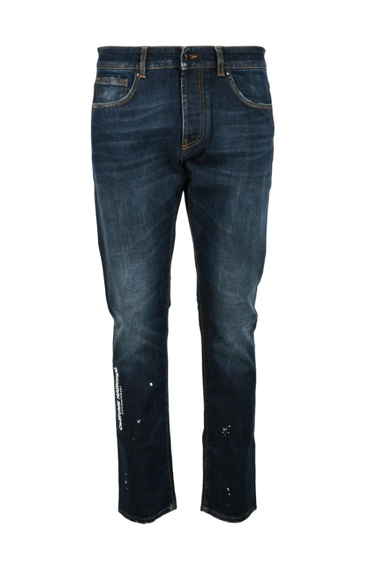 Costume National C. Blue Cotton Stretch Jeans