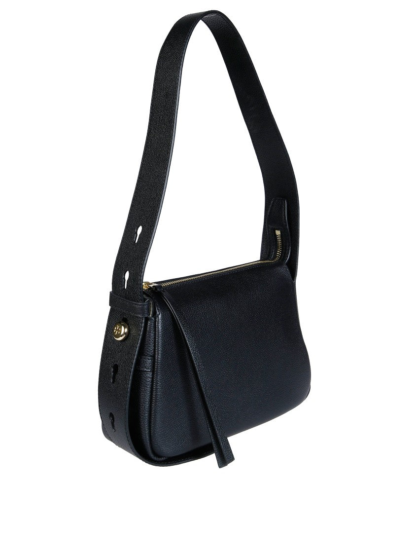 Tory Burch Black Romy Small Leather Shoulder Bag