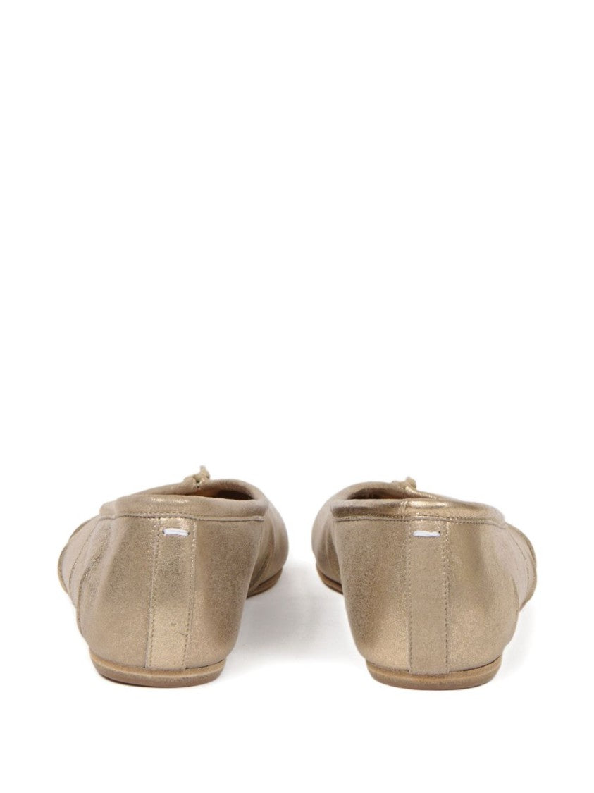 Maison Margiela Gold Ballerina Flats