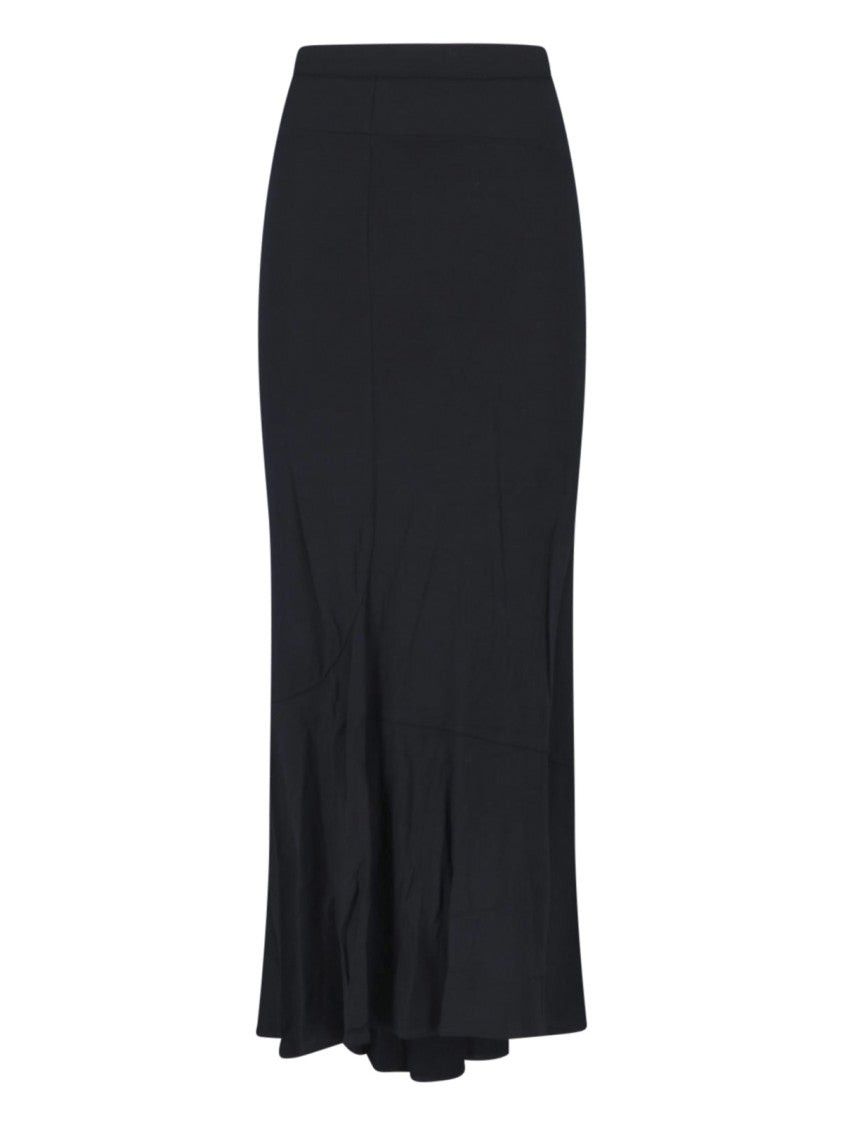 Junya Watanabe High-Waisted Midi Skirt With Textured Hem
