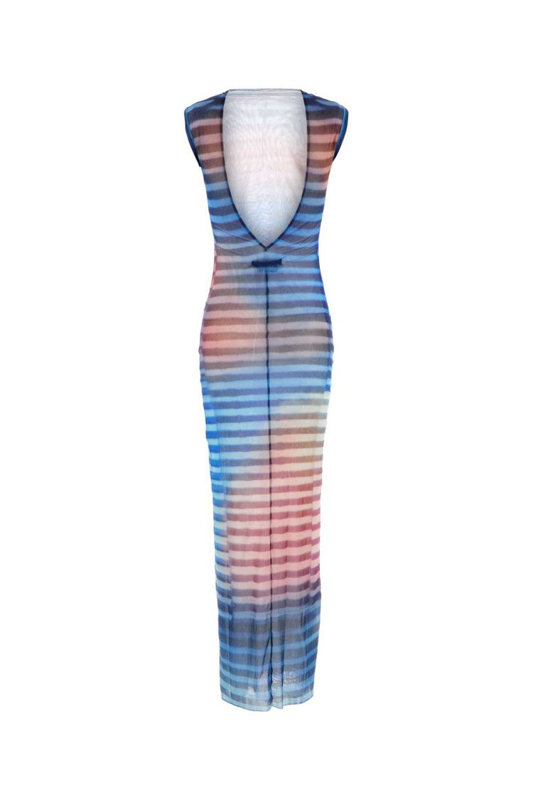 Jean Paul Gaultier Printed Tulle The Air Dress