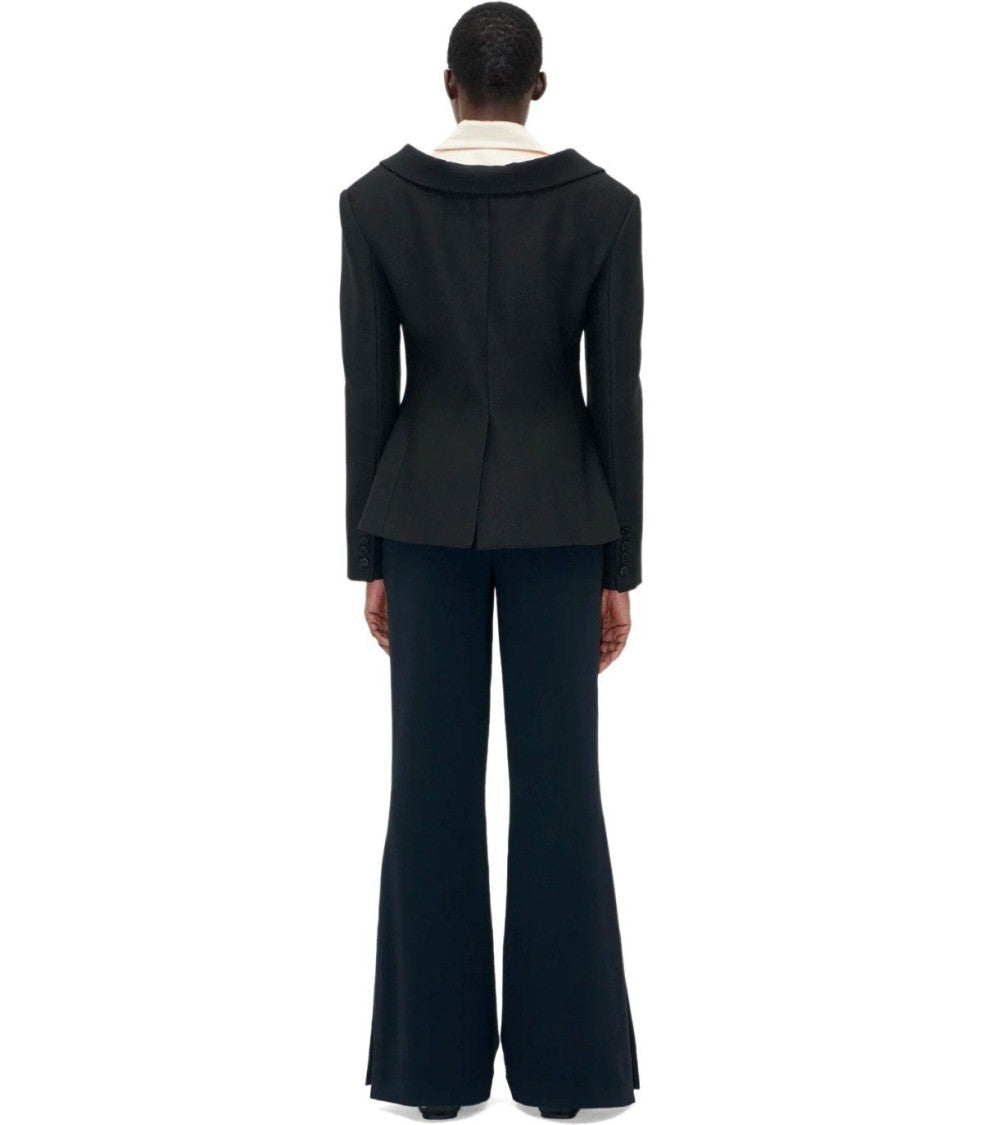 Stine Goya High-Waisted Flared Trousers With Side Pockets