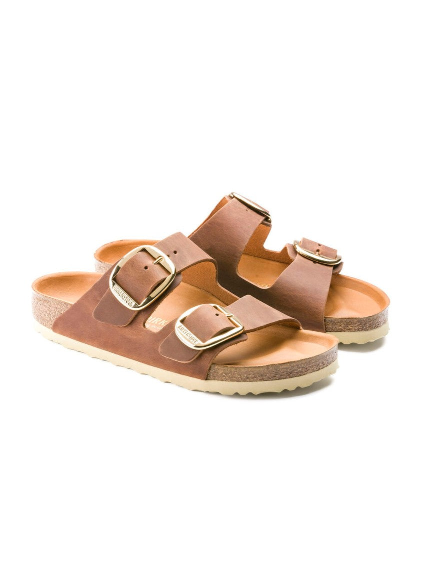 Birkenstock Elevated Nubuck Sandals With Large Buckle Detail