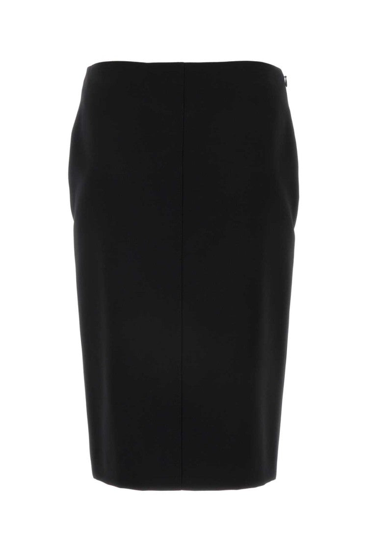 Givenchy Black Wool Skirt