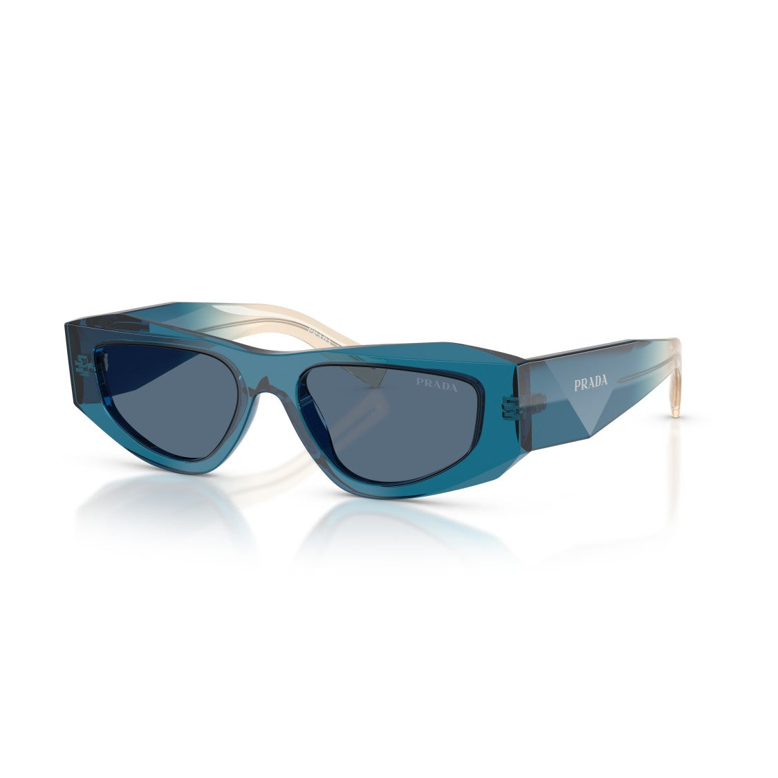 Prada 0Pr B19s Angular Acetate Sunglasses
