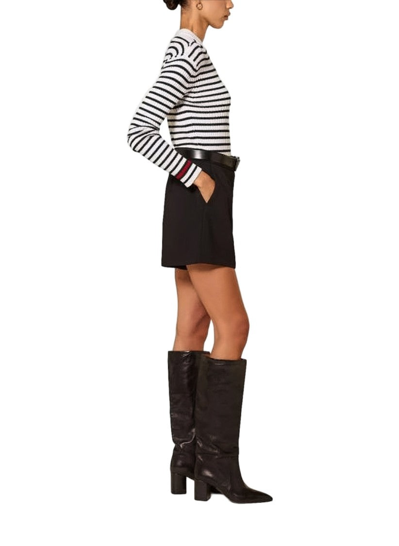Max Mara Tailored High-Waisted Shorts With Structured Silhouette