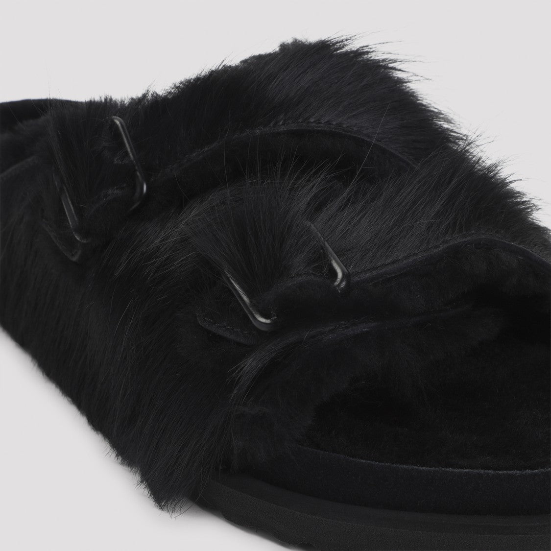 Birkenstock 1774 Zurich Black Shearling Mules