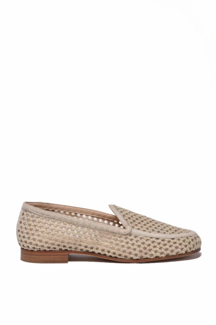 Fabiana Filippi Rope Moccasin Suede - Beige