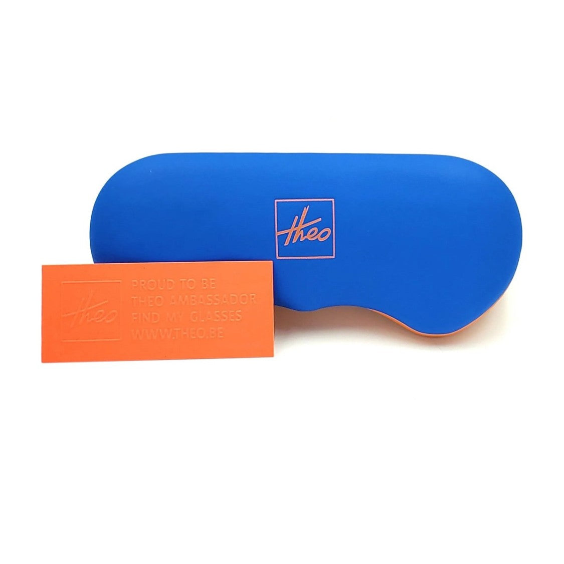 Theo Eyewear Orange/Grey Shinjuku Titanium Round Sunglasses
