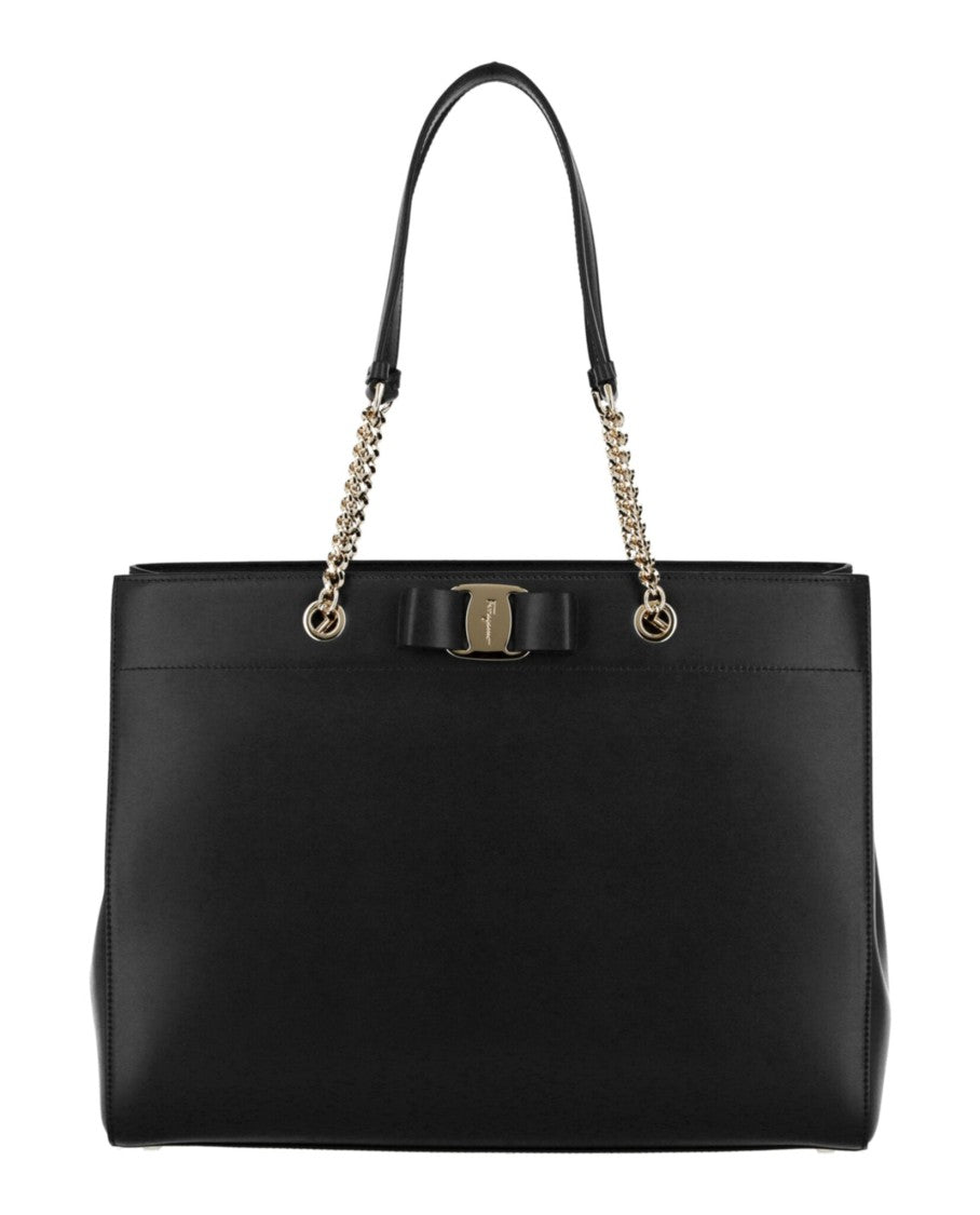 Ferragamo Vara Bow Smooth Leather Tote