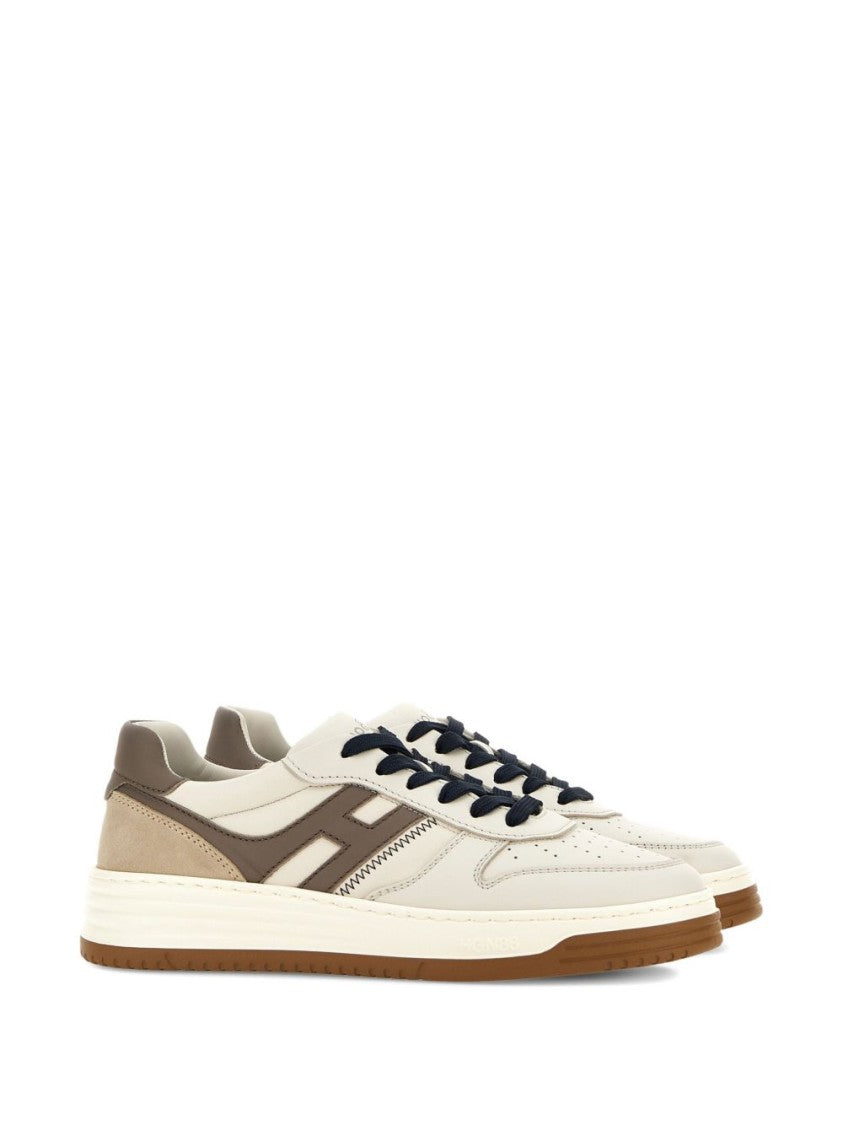 Hogan Beige Leather Sneakers
