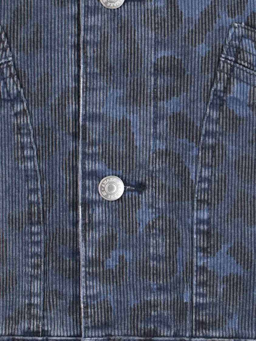 Awake Ny Leopard Print Work Jacket – Navy