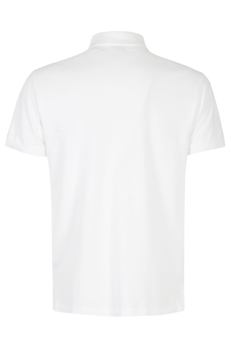 Polo Ralph Lauren White Slim Fit Short Sleeve Embroidered Logo Cotton Polo Shirt